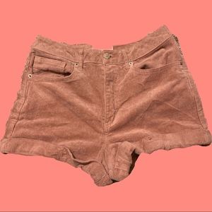 Dusty rose Corduroy shorts